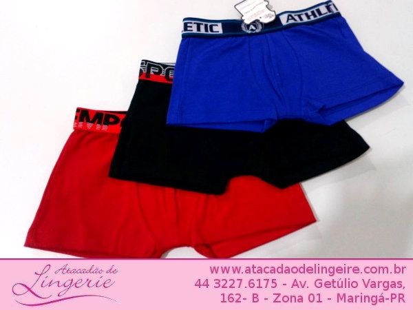 CUECA BOXER INFANTIL ATACADO